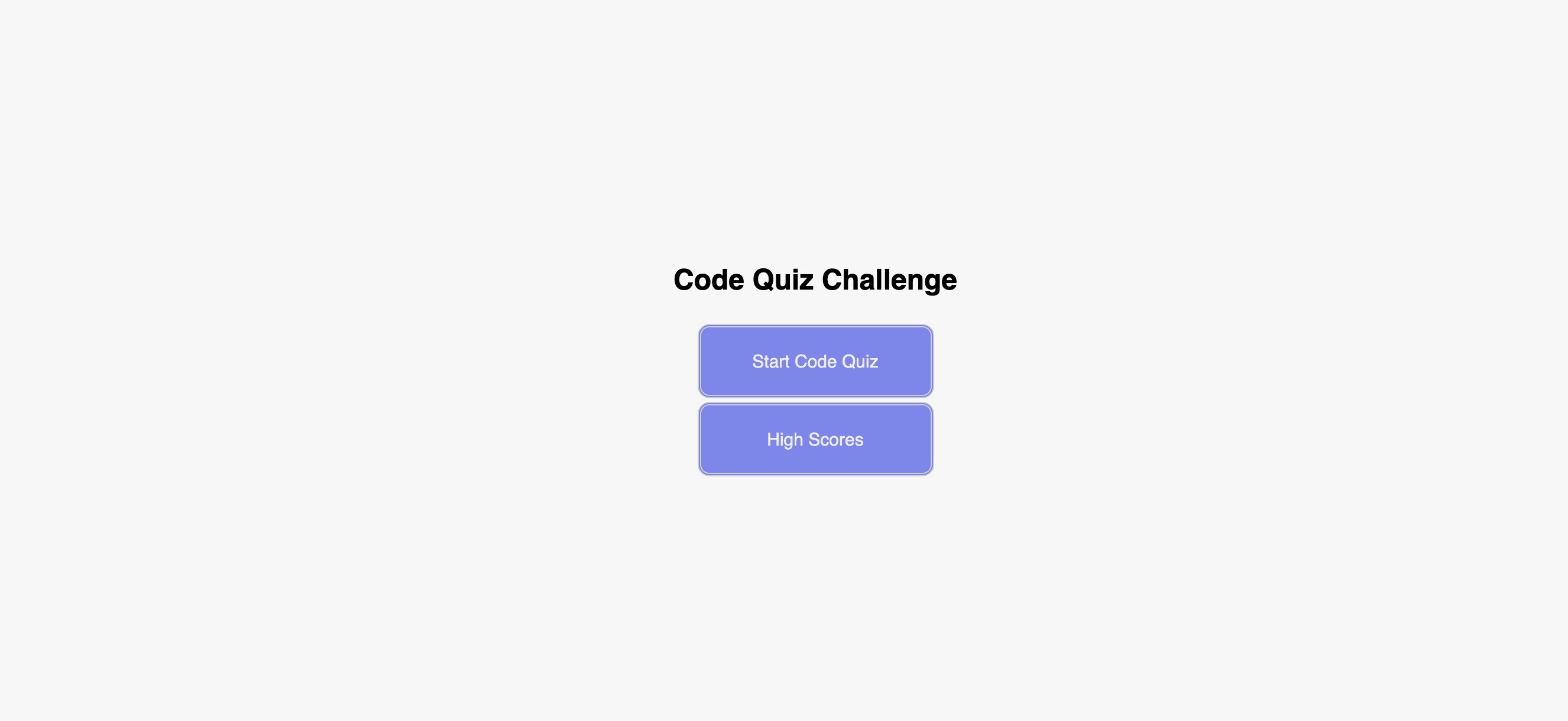 Code Quiz