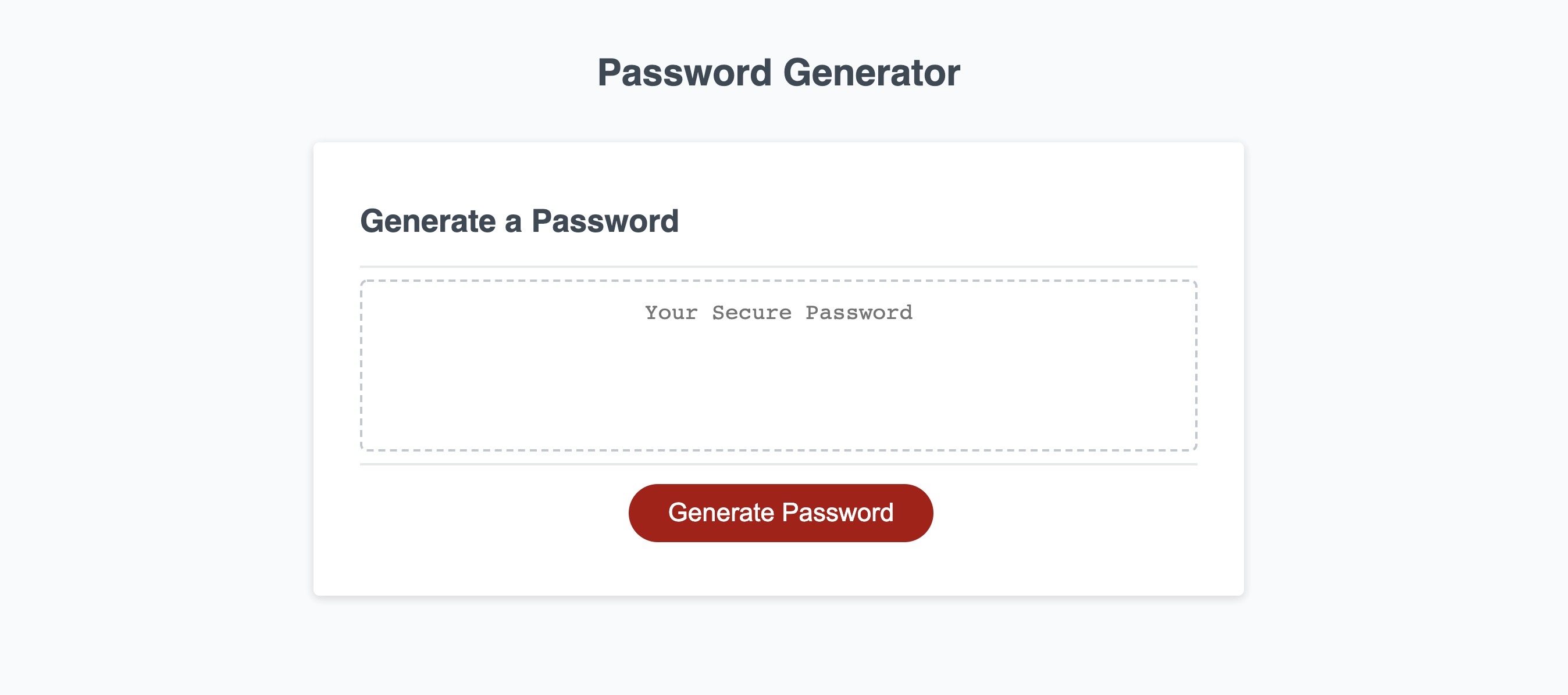 Password-Generator